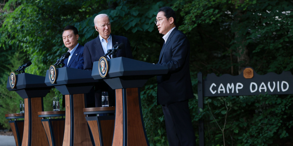 キャンプ・デービッドにおける日米韓首脳会合